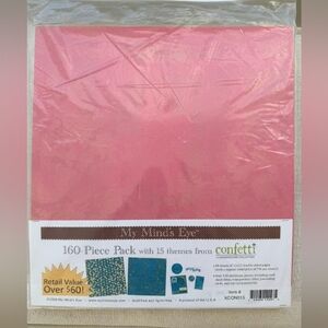 Brand New My Mind's Eye 160-Piece Themed Project Pack- 12"x12" Paper & More!